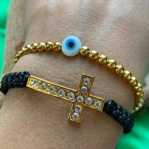 Protection evil eye 🧿 macrame bracelet set